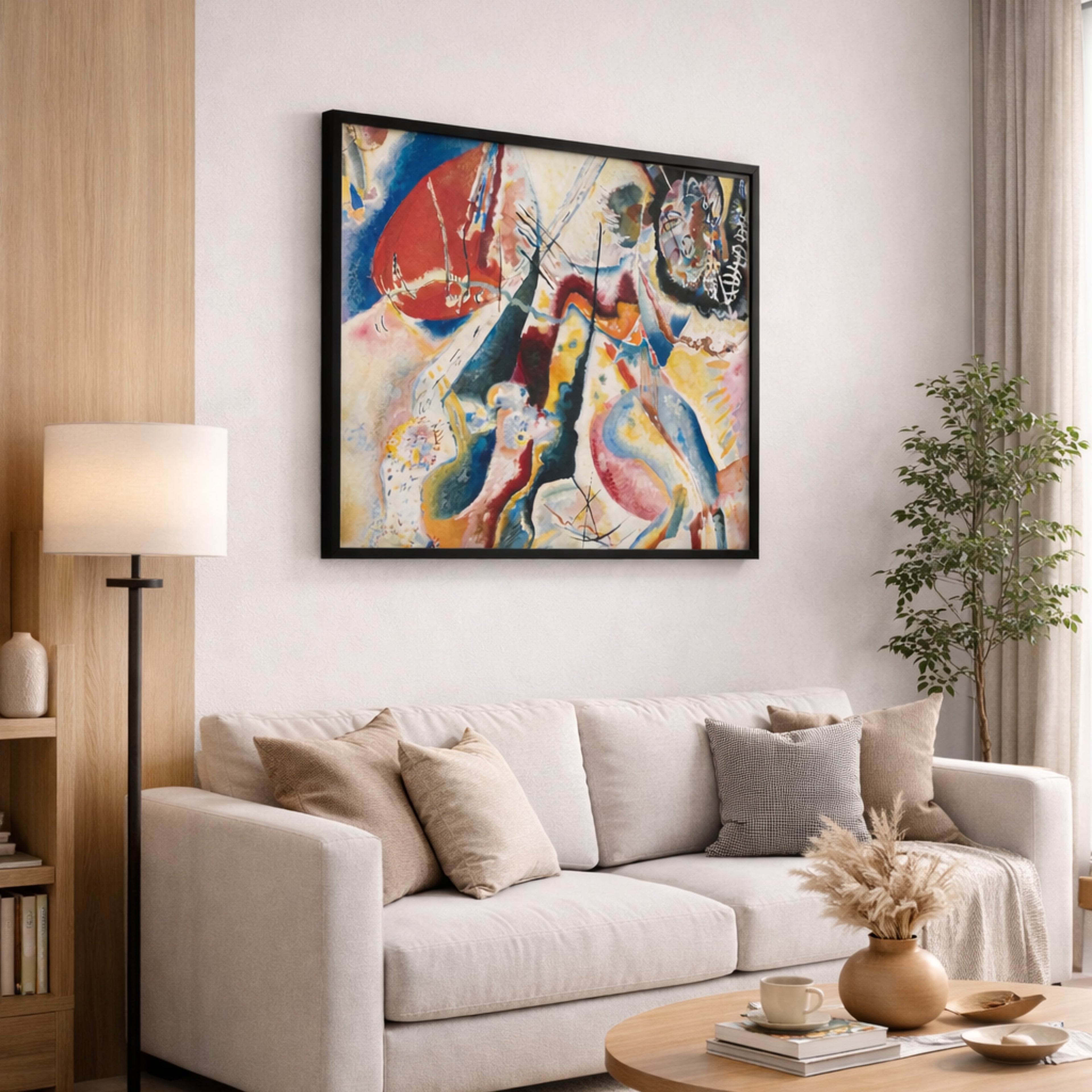 Bild mit rotem Fleck (Painting with Red Spot)