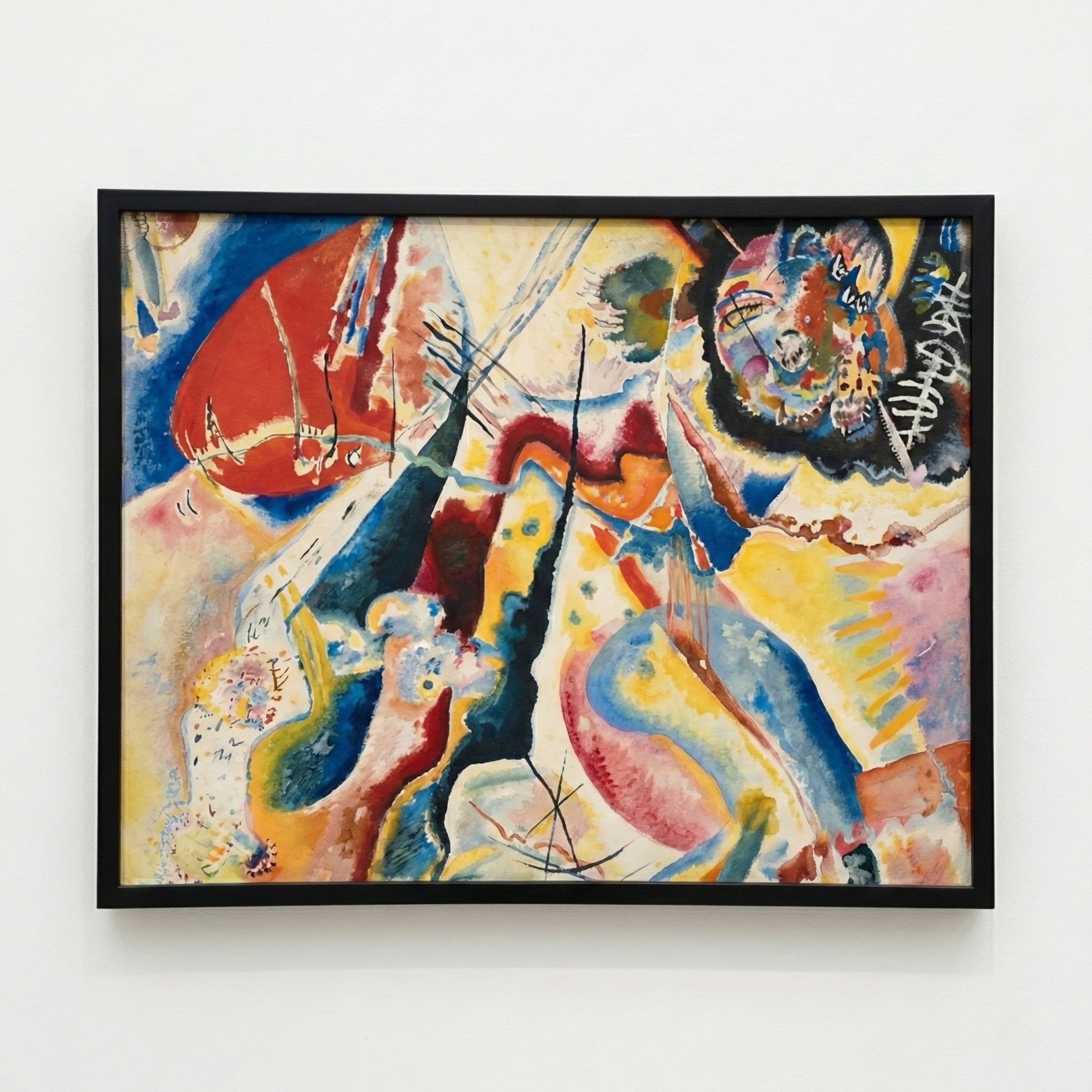 Bild mit rotem Fleck (Painting with Red Spot)