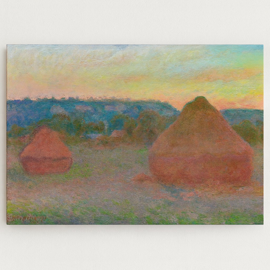 Stacks of Wheat (End of Day, Autumn).