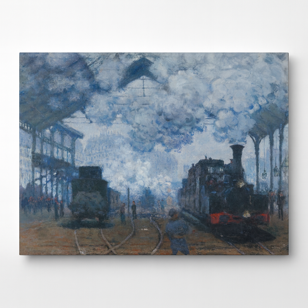 The Gare Saint-Lazare- Arrival of a Train.