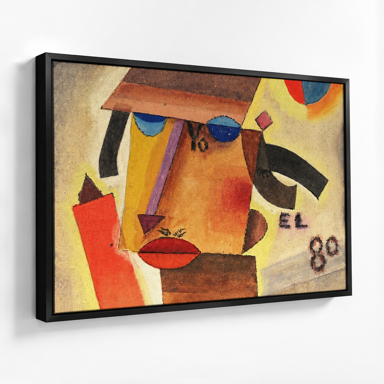Abstract Art Print on Canvas gallery Frame (Black) 36x24 In