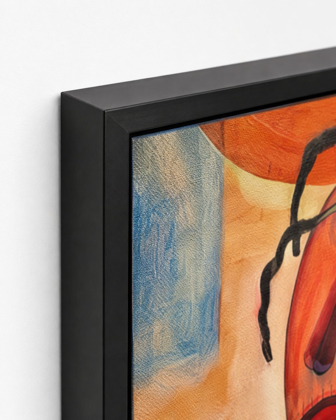 Abstract Art Print on Canvas gallery Frame (Black) 48 x 36 in