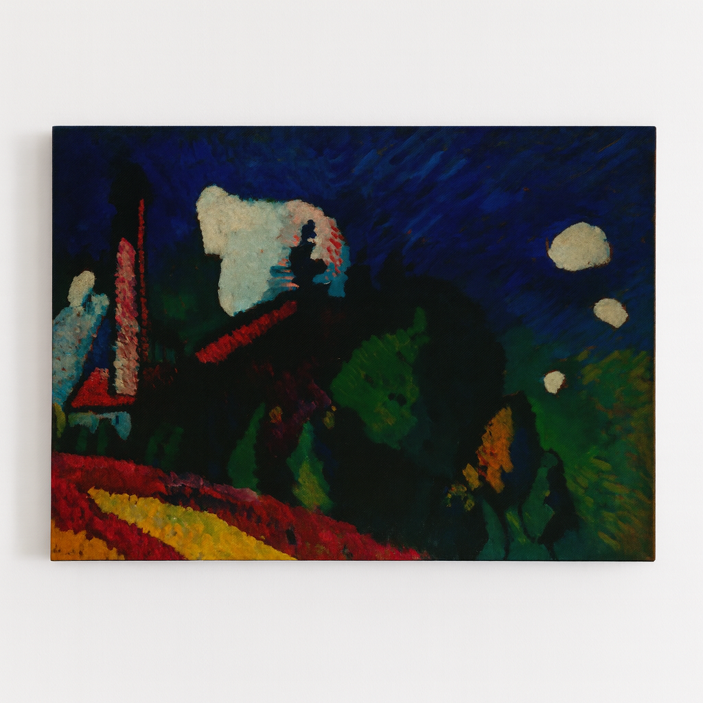 Murnau, Landschaft mit Turm (Murnau, Landscape with Tower).