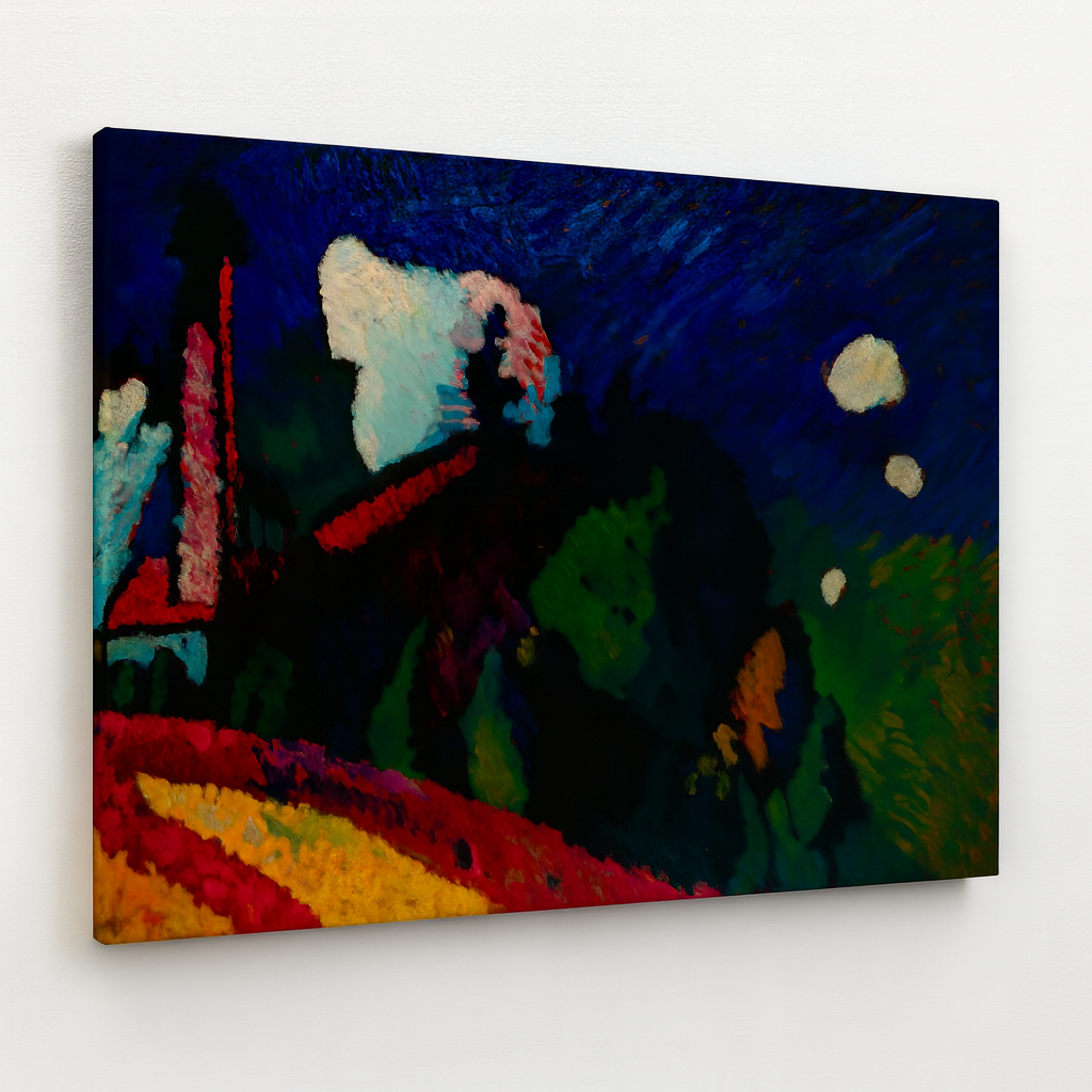 Murnau, Landschaft mit Turm (Murnau, Landscape with Tower).