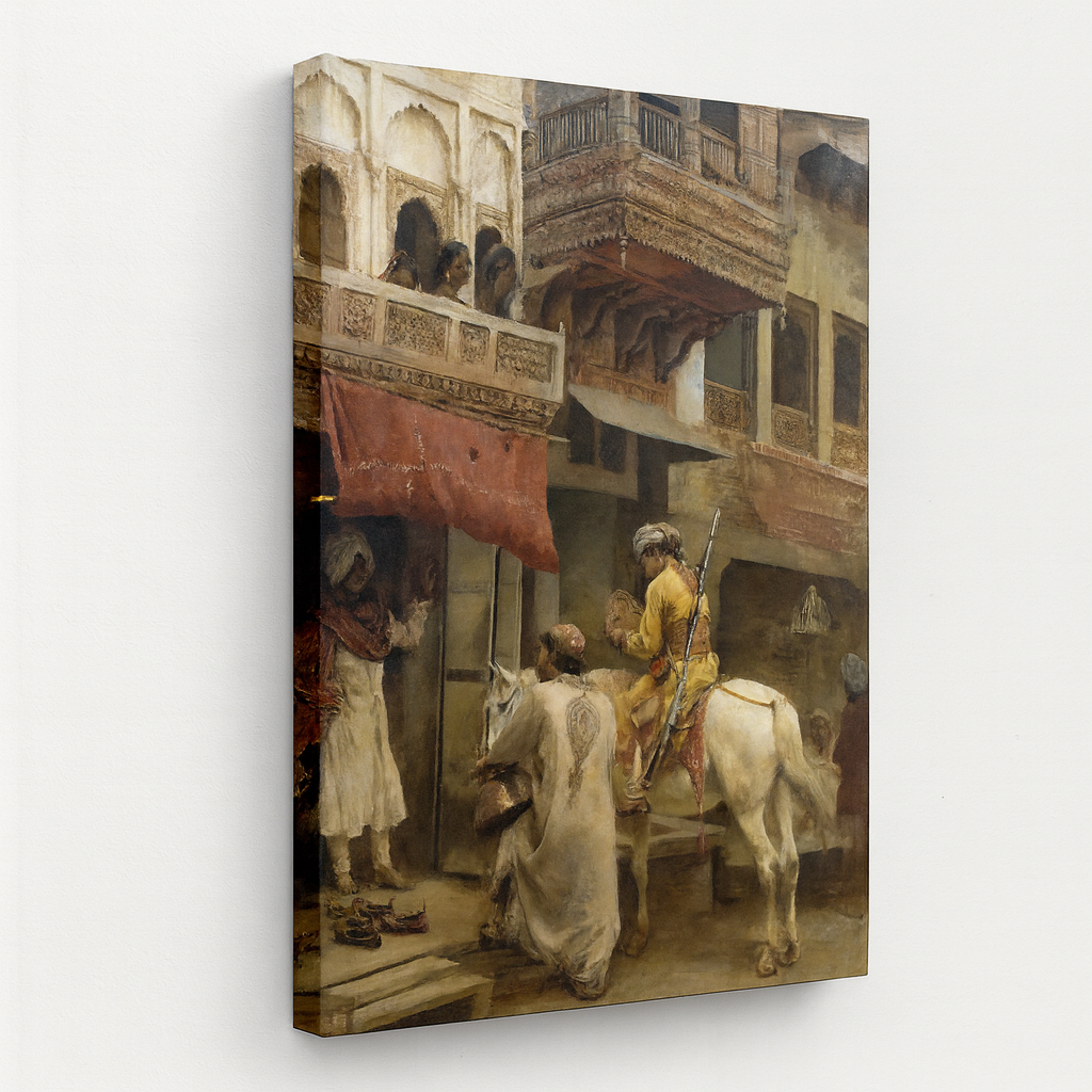 Street Scene in India (ca. 1885)